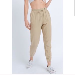 ONLY LARGE AVAILABLE! Khaki Joggers